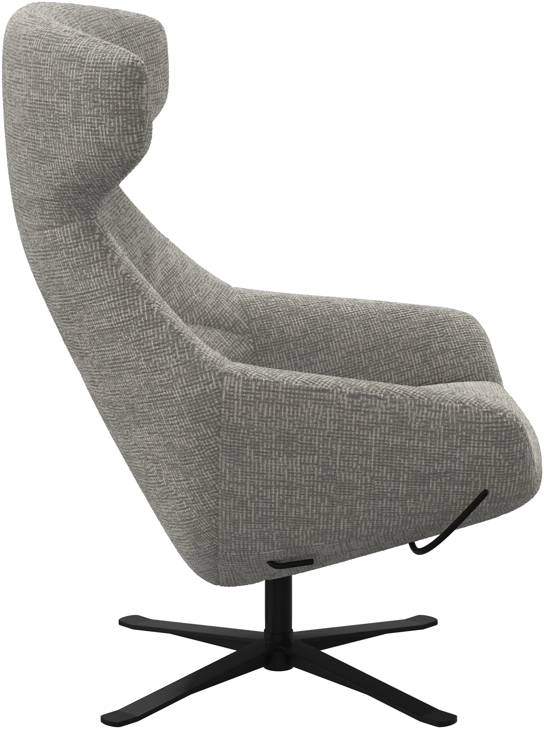 デザイナーアームチェア | リクライニングチェア - ホワイト | ボー